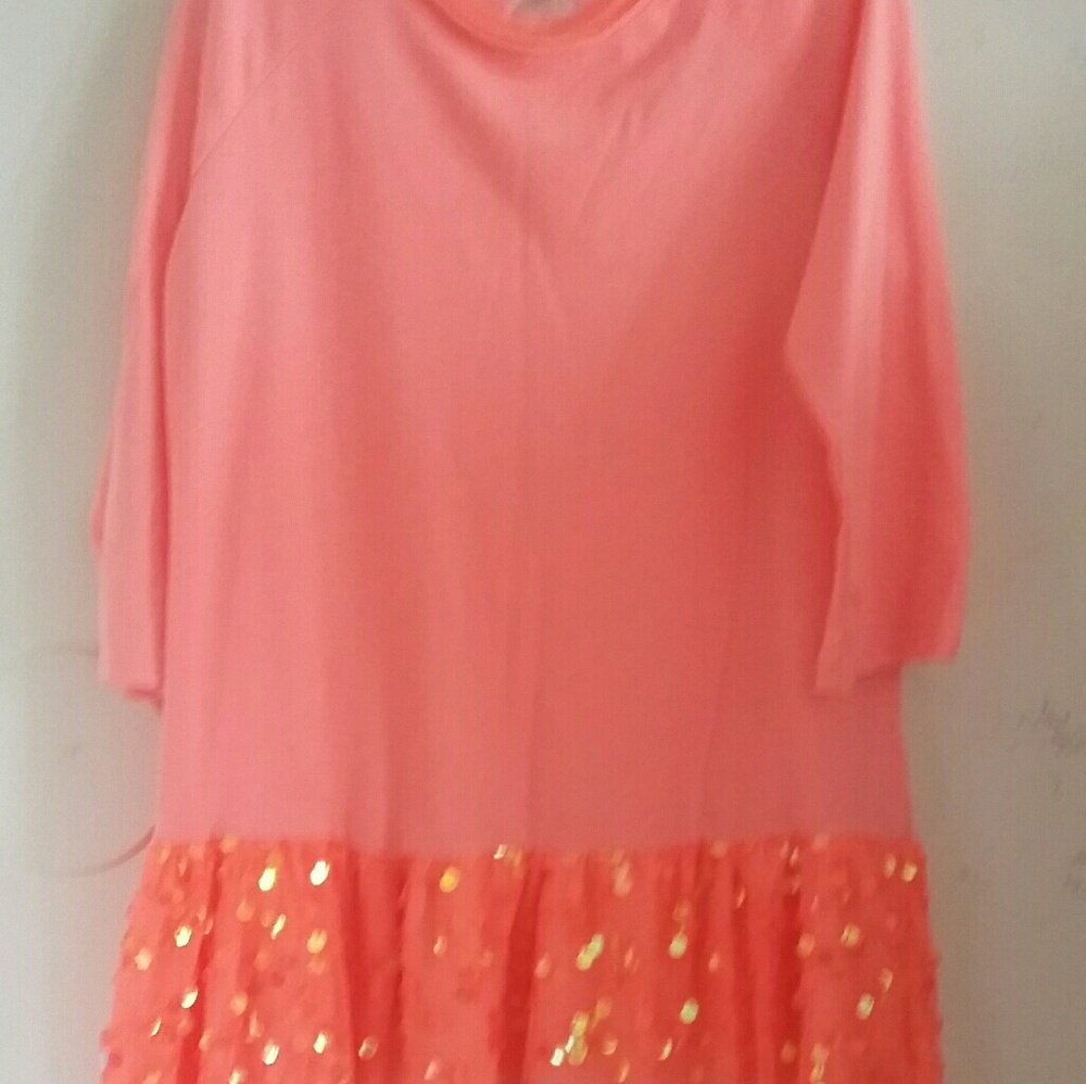 Orange girls long shirt