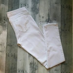 White Hollister skinny jeans size 9r