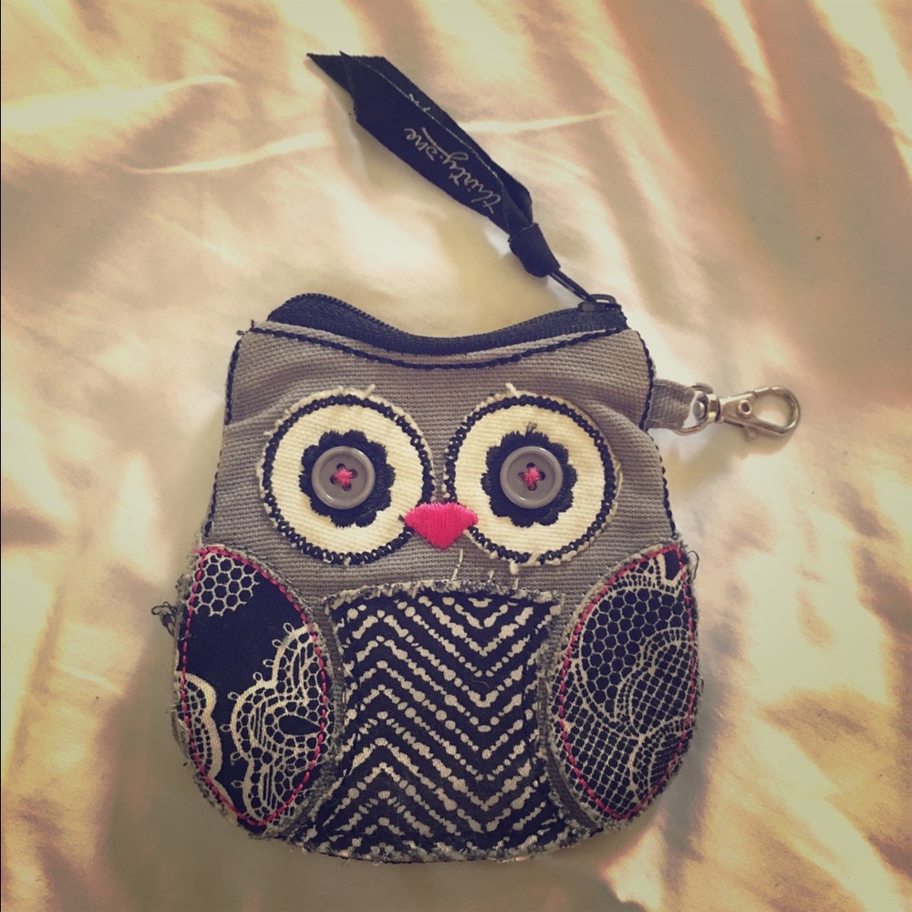 Owl keychain coin purse