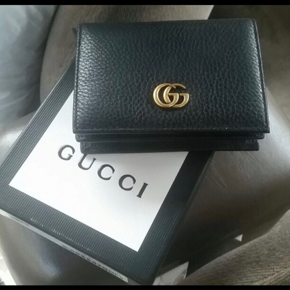 GG marmont leather wallet