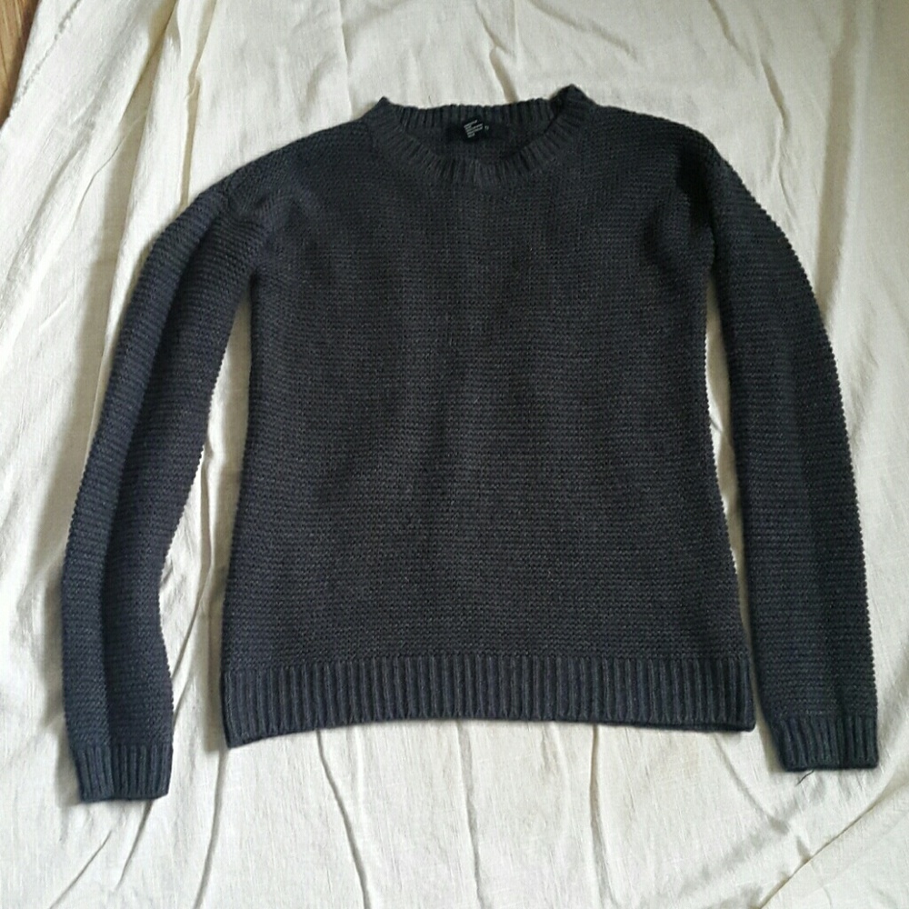 Black knit sweater