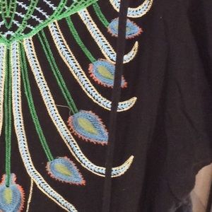 Metropark embroidered peasant top