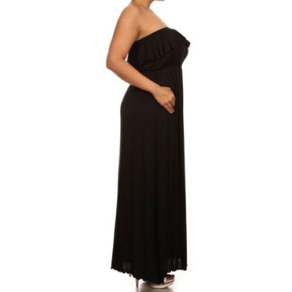 *SOLD* 3X SUMMER ESSENTIAL Strapless Maxi Dress - Picture 4 of 5