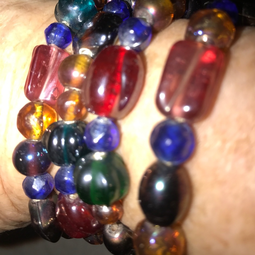 Four Stretch Bead Bracelets