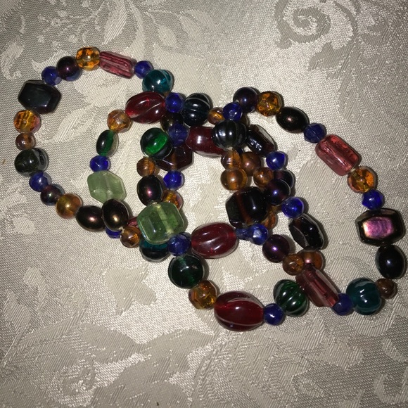 Four Stretch Bead Bracelets - Picture 2 of 3