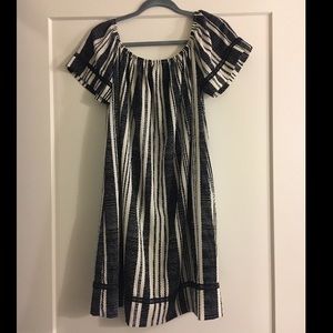 Target black & White off shoulder dress