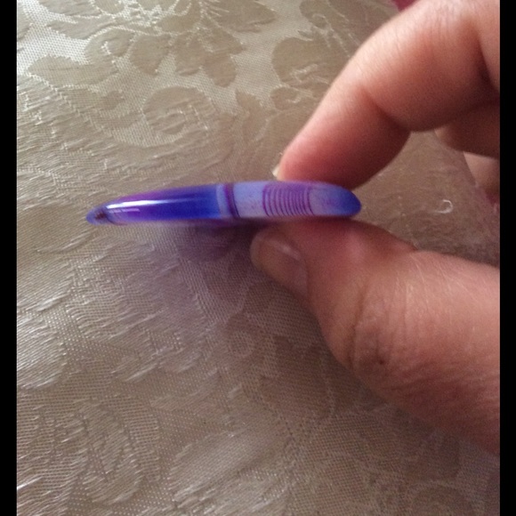 ✅✅Purple stripes onyx agate fish head pendant - Picture 6 of 6