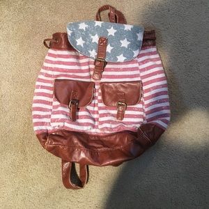Mossimo American Flag Vintage Back Pack