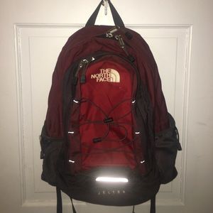 Red NorthFace backpack, great condition!