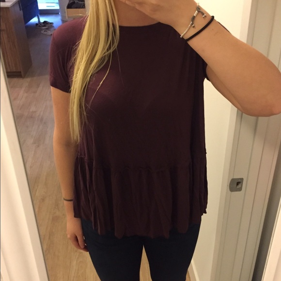Urban Outfitters Tops - Maroon flowy top