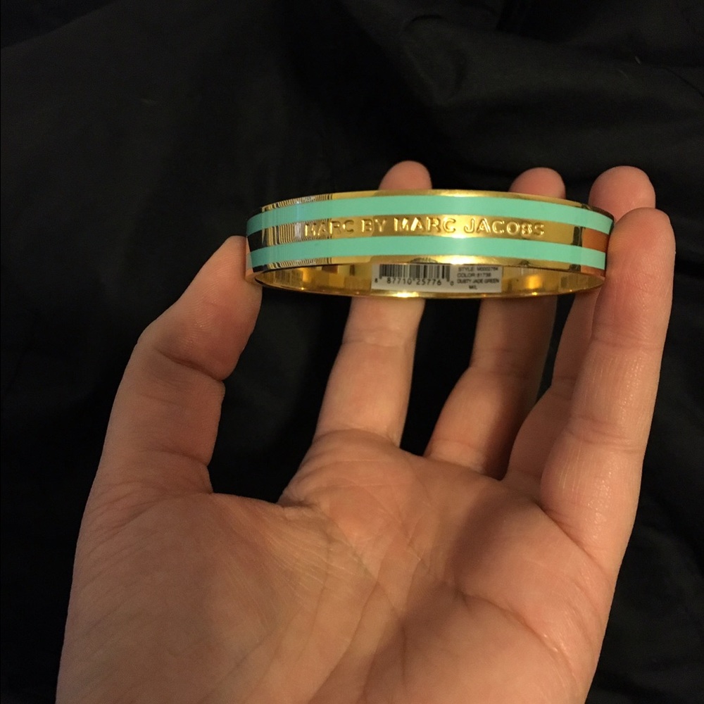 Marc by Marc jacobs gold and teal bangle