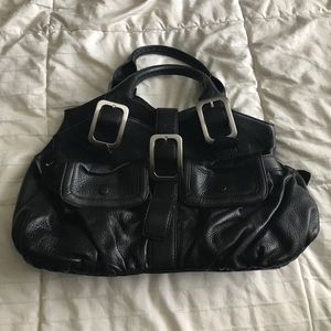 Black Leather Cole Haan Purse