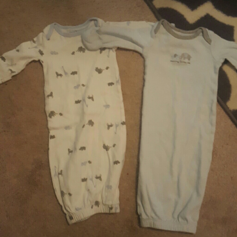 Set of two new born sleep sacks