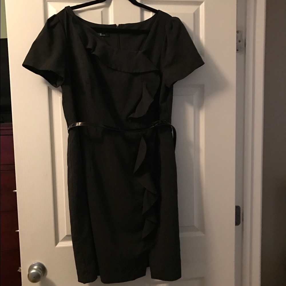 Charcoal Ruffle Dress