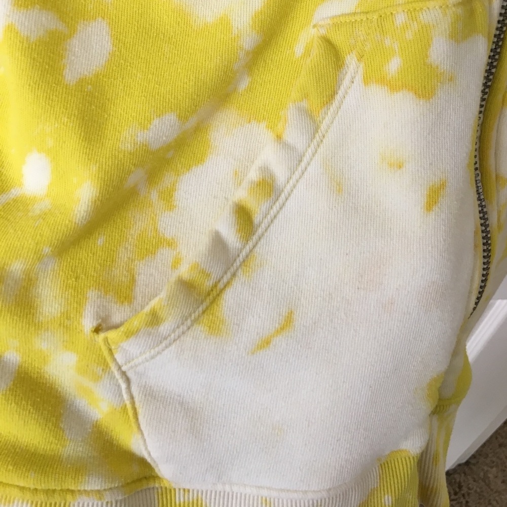 VS PINK Yellow Tie Dye Hoodie - Picture 5 of 5