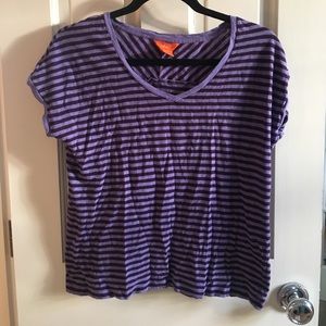 M Joe Fresh Purple Striped Tee
