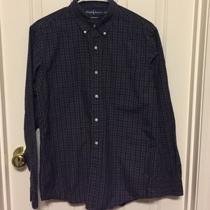 Ralph Lauren Plaid Button Down Size Med