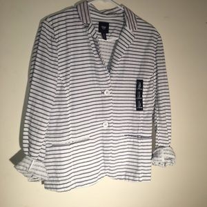 Gap Striped Summer Blazer Size 6