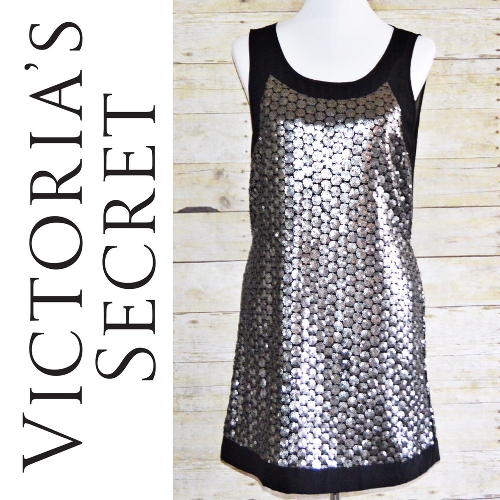 Victoria's Secret Black Sequin Dress