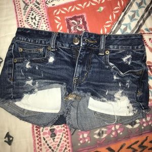 Denim Ripped Shorts