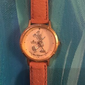 Gold Faced Mickey Mouse Watch