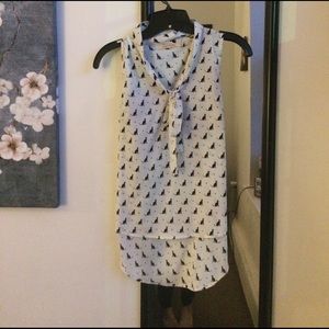 The cats meow shirt, sleeveless blouse