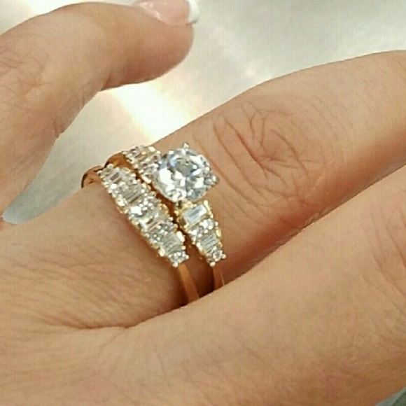 14k Solid Yellow Gold Engagement Ring 5 6 7 8 9 - Picture 6 of 9