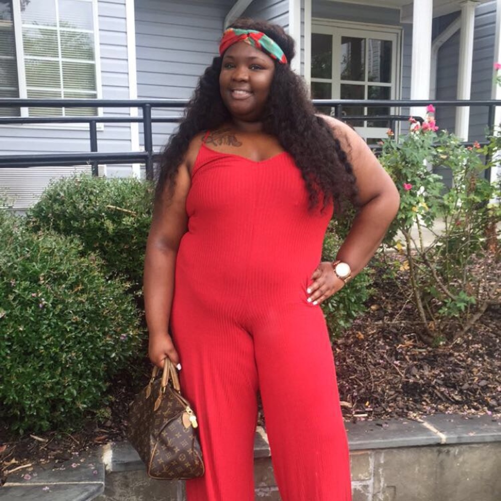 Red jumpsuit
