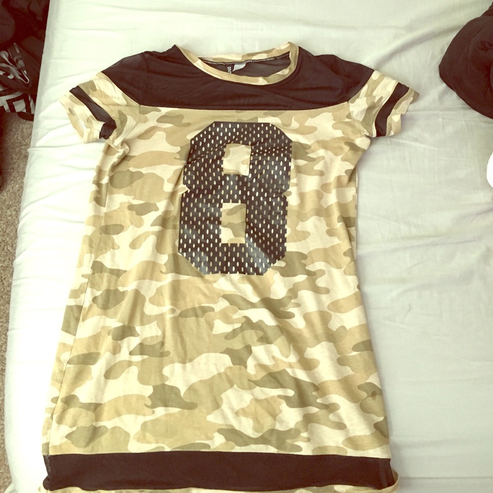 Cameo and mesh short dress