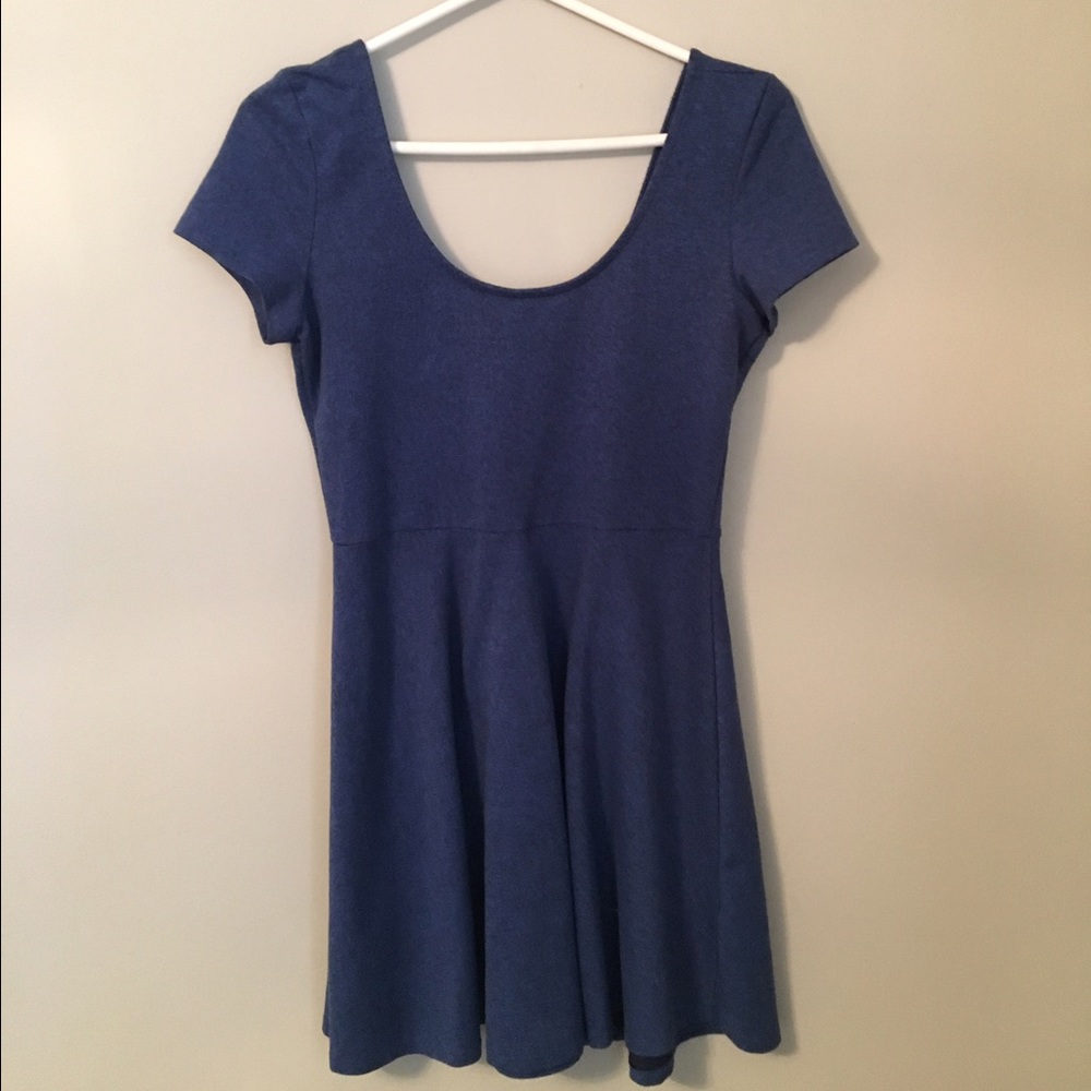 Navy Fit and Flare Mini Dress