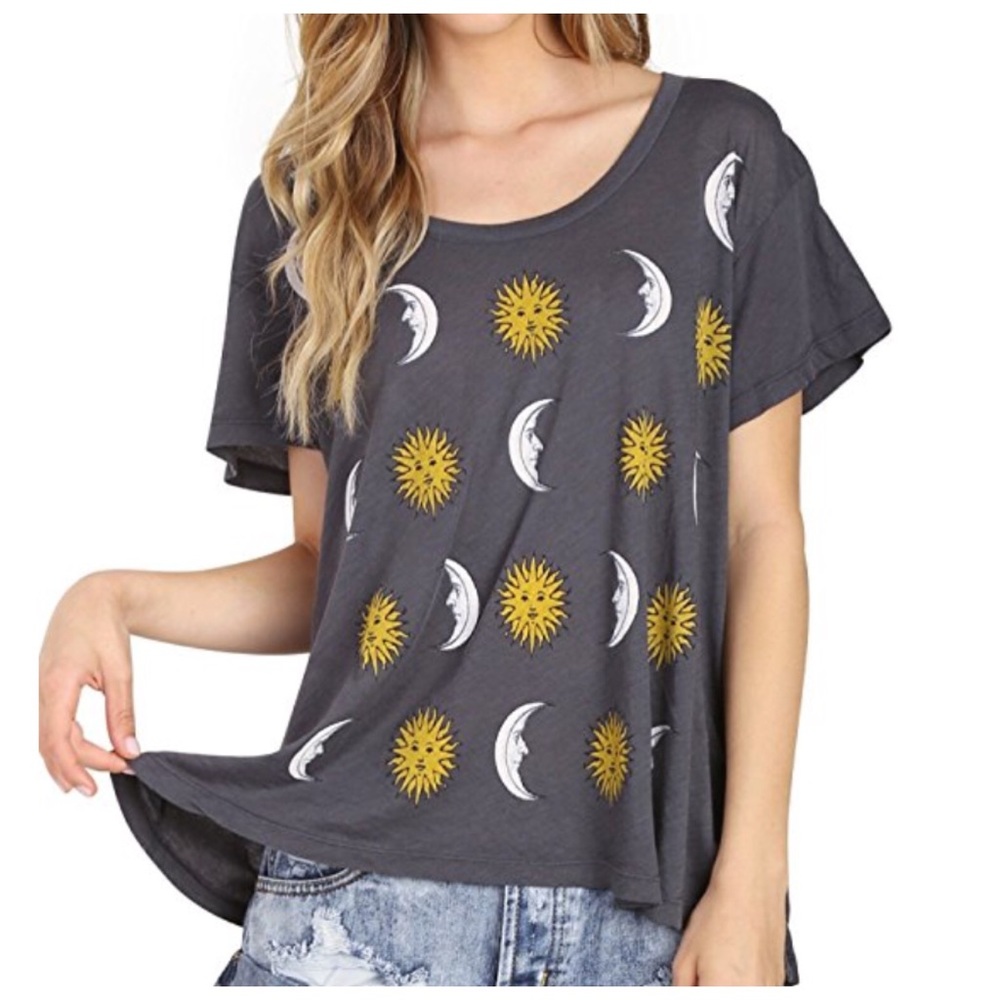 RARE Wildfox® Moon & Sun Tee [vintage black]