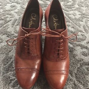 Cole Haan Nike Air Oxford Lace Up Heels 7.5