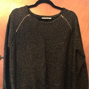 💐🌸SPRING SALE🌸💐Bisou Bisou Glitter Zip Sweater