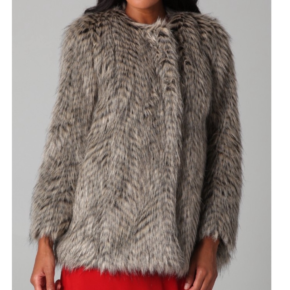 Marc by Marc Jacobs Rickie Racoon Faux Fur Jacket