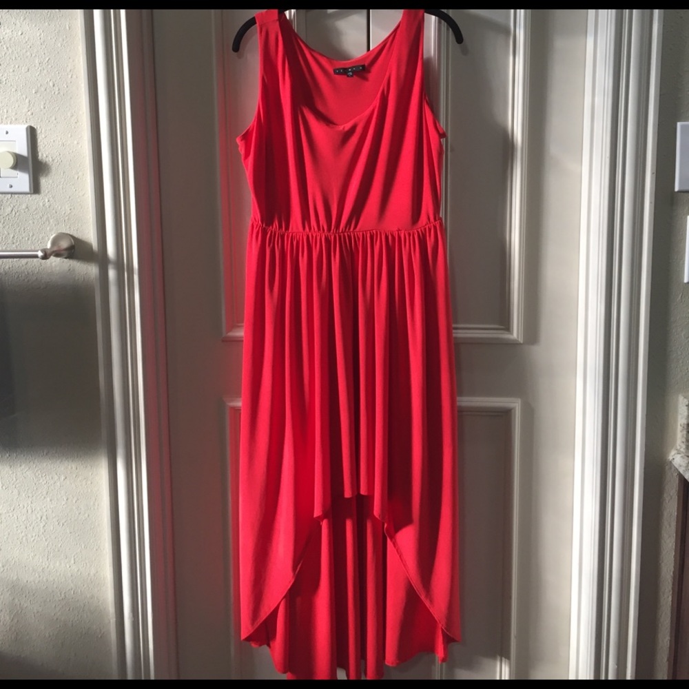 Coral Tiana B hi - low dress