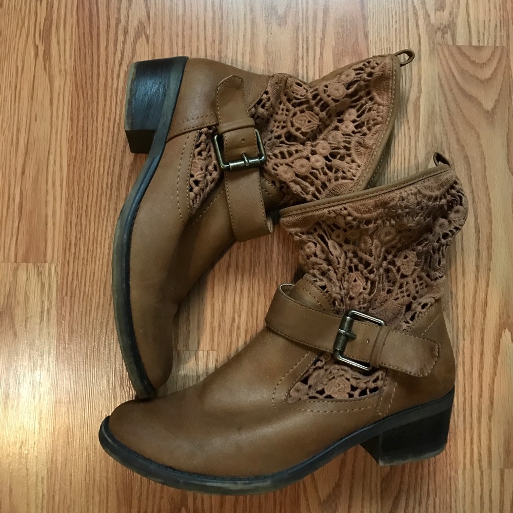 brown booties