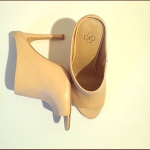 Ann Taylor leather mules
