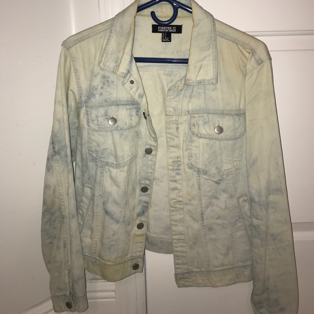 Tie Dye Blue Denim Jacket