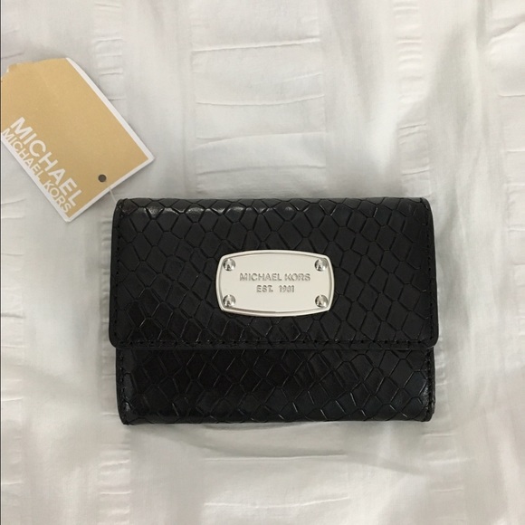 MICHAEL Michael Kors Handbags - Michael Kors embossed leather flap coin purse