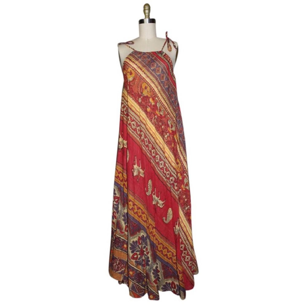 Handmade Indian Fabric Boho Summer Maxi Dress