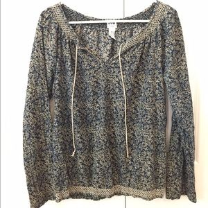 Lucky Brand Floral Blouse