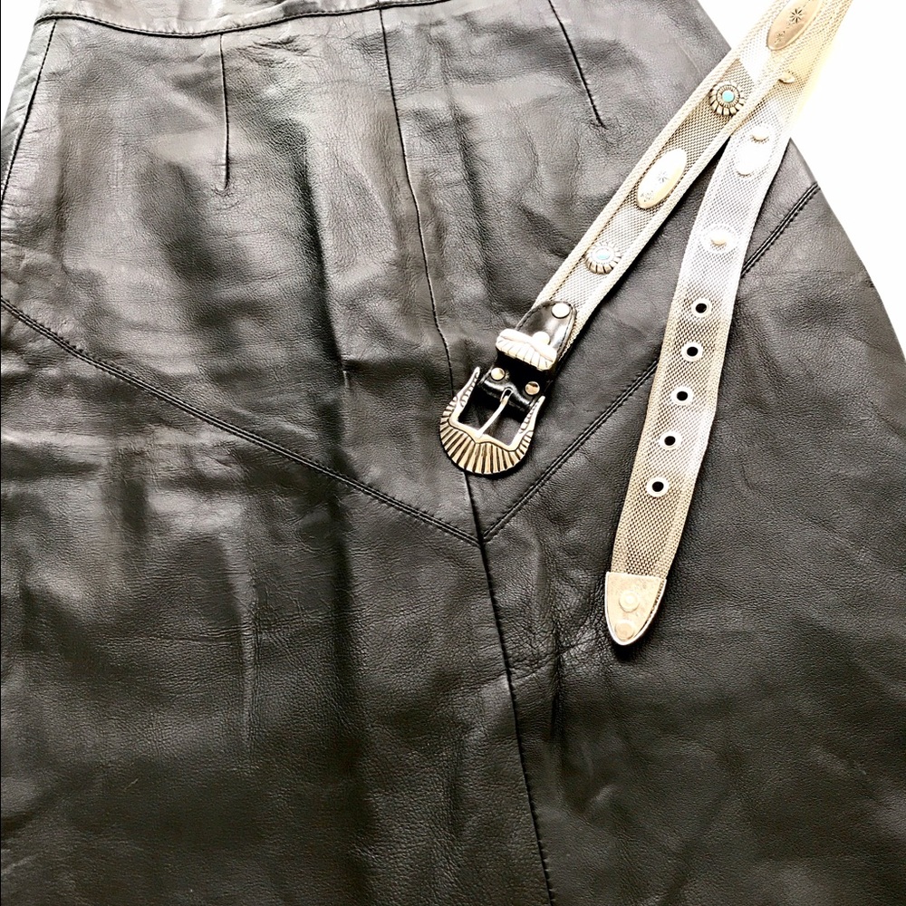 Vintage 80's leather skirt