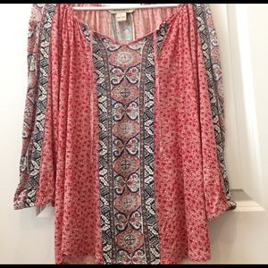 Lucky Brand Red Blouse