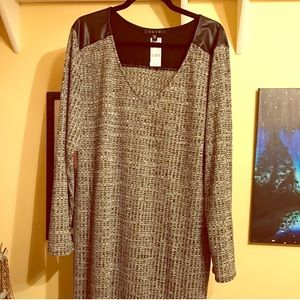 Joyce Leslie - Snap - 3x Faux Leather Block Dress