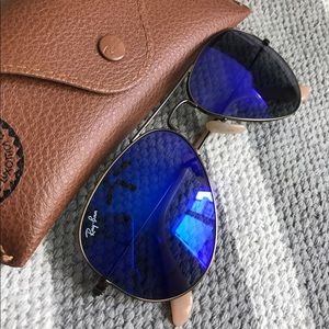 Accessories - Blue/purple aviator raybans Accessories - Blue/purple aviator raybans