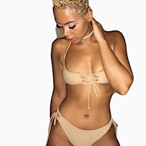 Alani Apparel Nude Nala Strappy Bikini Top