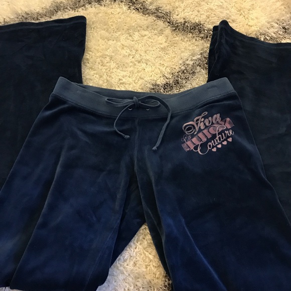 Juicy Couture Pants - Blue Velour Juicy sweatpants/track pant