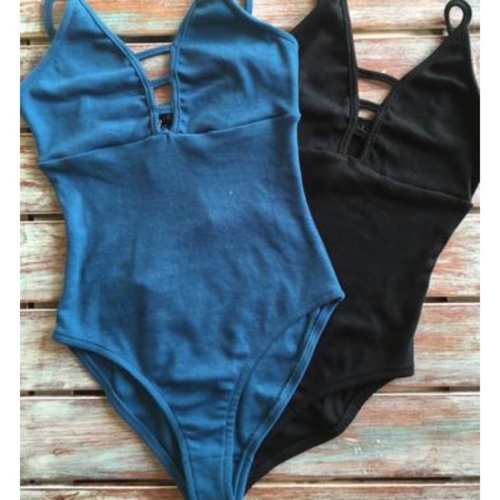 Cross front bodysuit, bodysuits, bodysuit