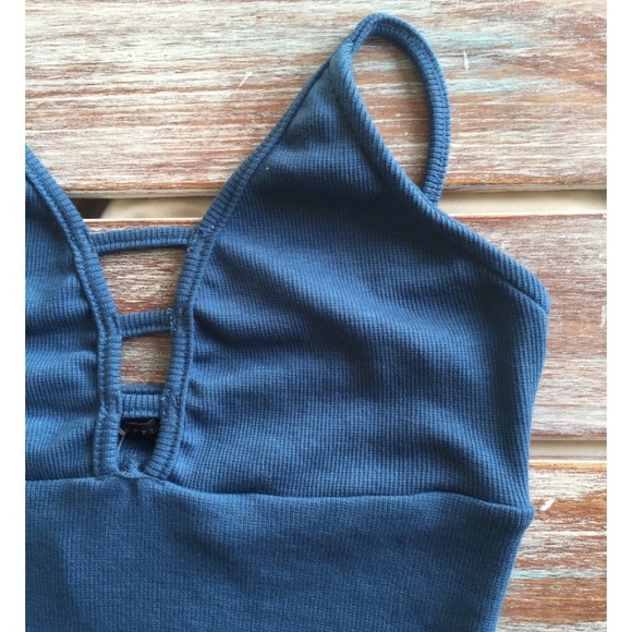 Cross front bodysuit, bodysuits, bodysuit - Picture 4 of 4