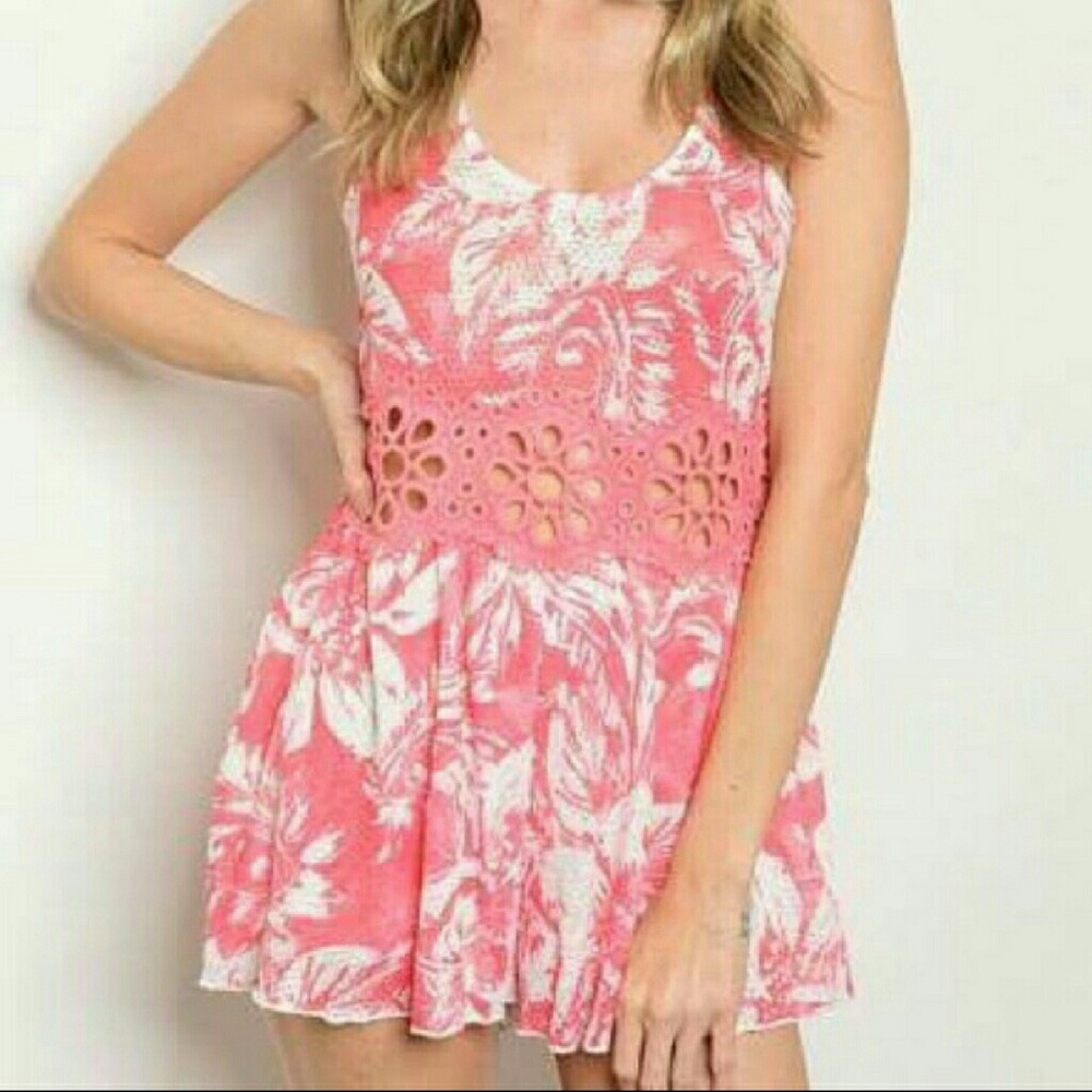 Hawaiian Tropic Coral Romper